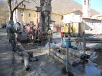 Fase di lavori di perforazione - Castelsantangelo sul Nera