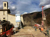 Visuale cantiere - Castelsantangelo sul Nera