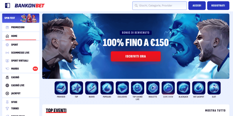 Bankonbet casino prelievo veloce